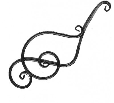 Боковини 77.006 труба 20х20 (пара) (ковка)