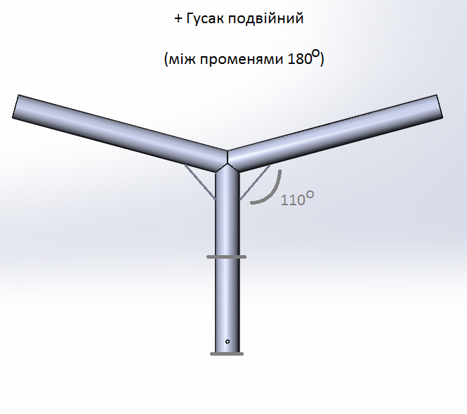 Гусак подвійний 180