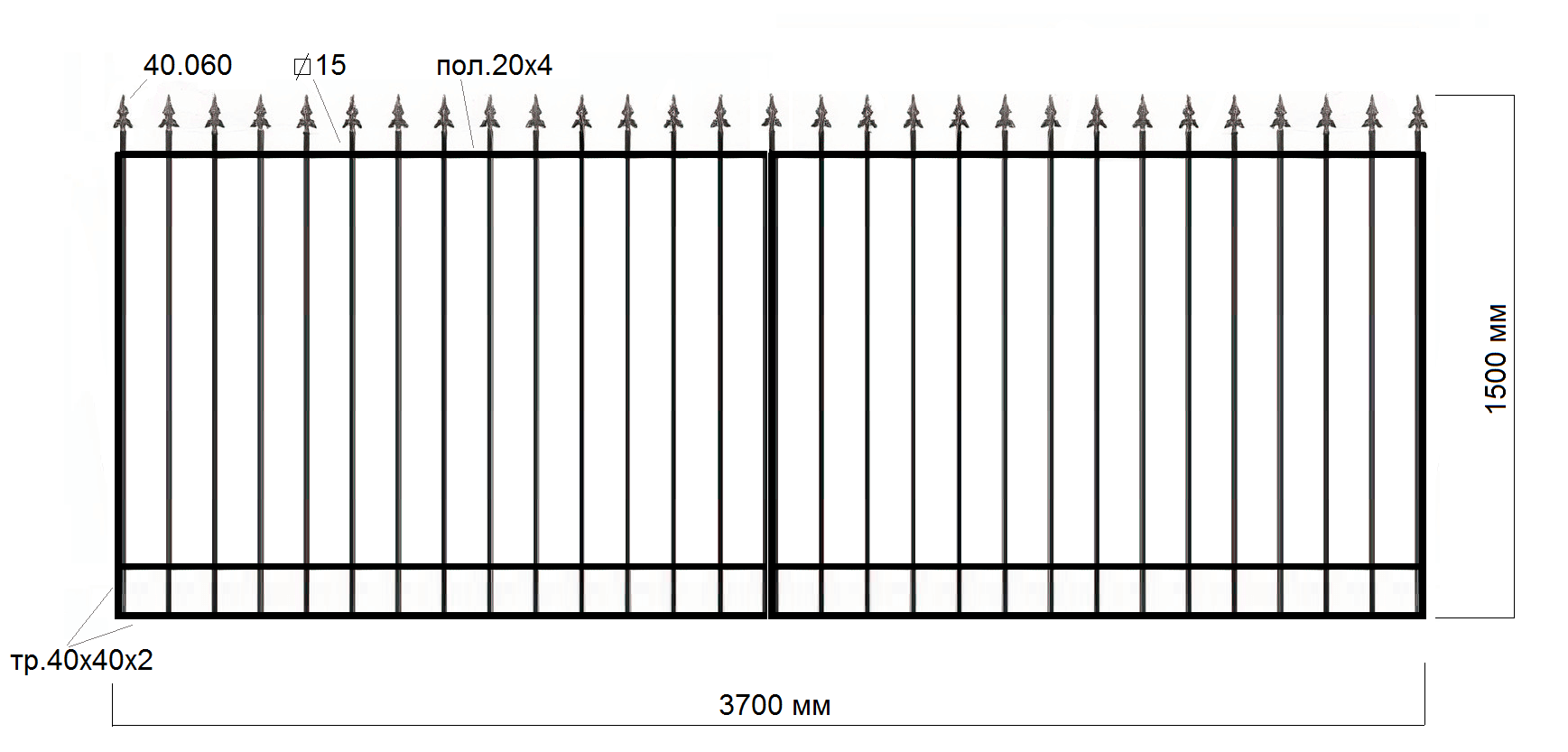Ворота Економ (1500х3700)