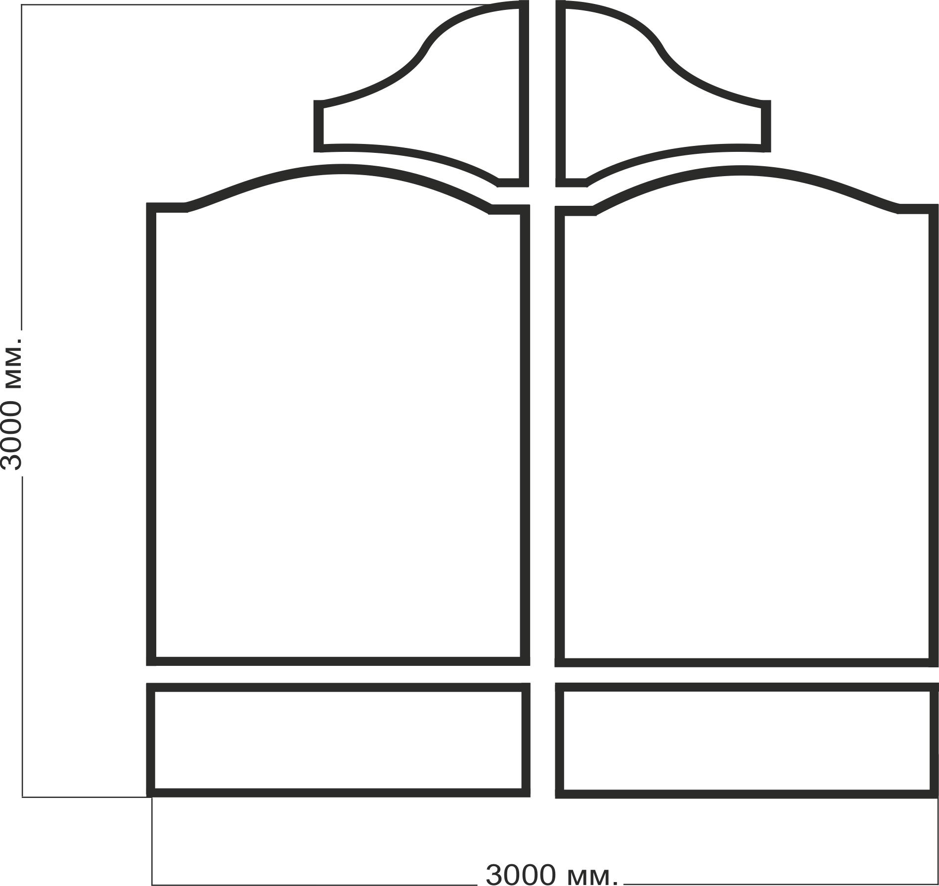 Versailles gate frame (forging)