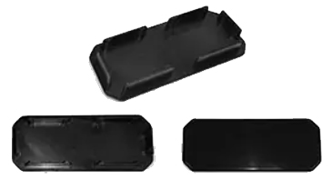 Заглушка до пластикового бруса чорна