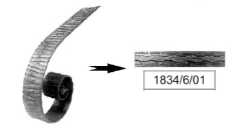 Railing end 1834/6/01 (forging)
