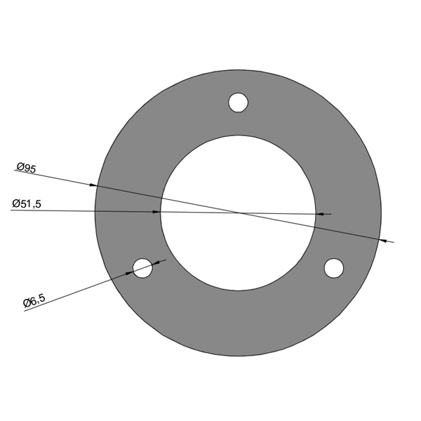 Фланець 4 мм 7051 (лазер)