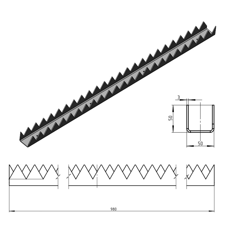 82.001 Шип-профіль П (лазер)