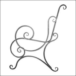 Боковини 77.002 труба 15х15 (пара) (ковка)